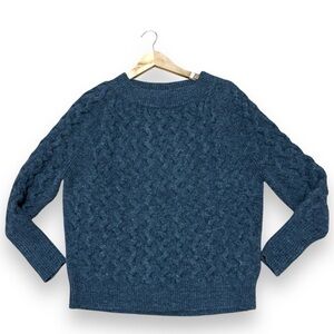 Mia Mai Gray Made in Italy Wool Alpaca Blend Knit Sweater - Size Small